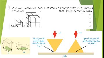 حل تست ورودی نمونه وتیزهوشان . سوال پرتکرار فشار